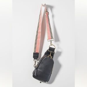 Liberty Crossbody Sling Bag |  Anthropologie Vegan | Black | Boho Cruelty Free